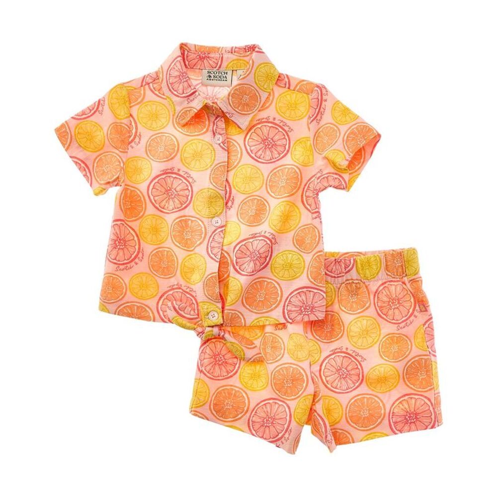 Scotch & Soda Girls  2Pc Shirt & Short Set